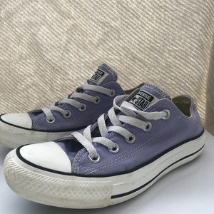 Lavender Purple Converse All Star Low Top